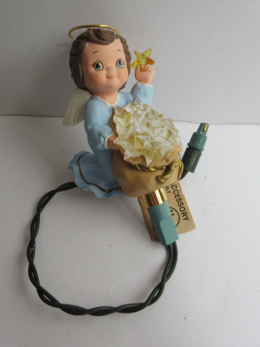 Hallmark Starlight Angel Magic Light Keepsake Ornament 1990 QLX730 No Box WORKS!